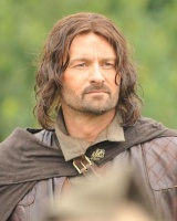 Arathorn wig, July 2008 Film Shoot